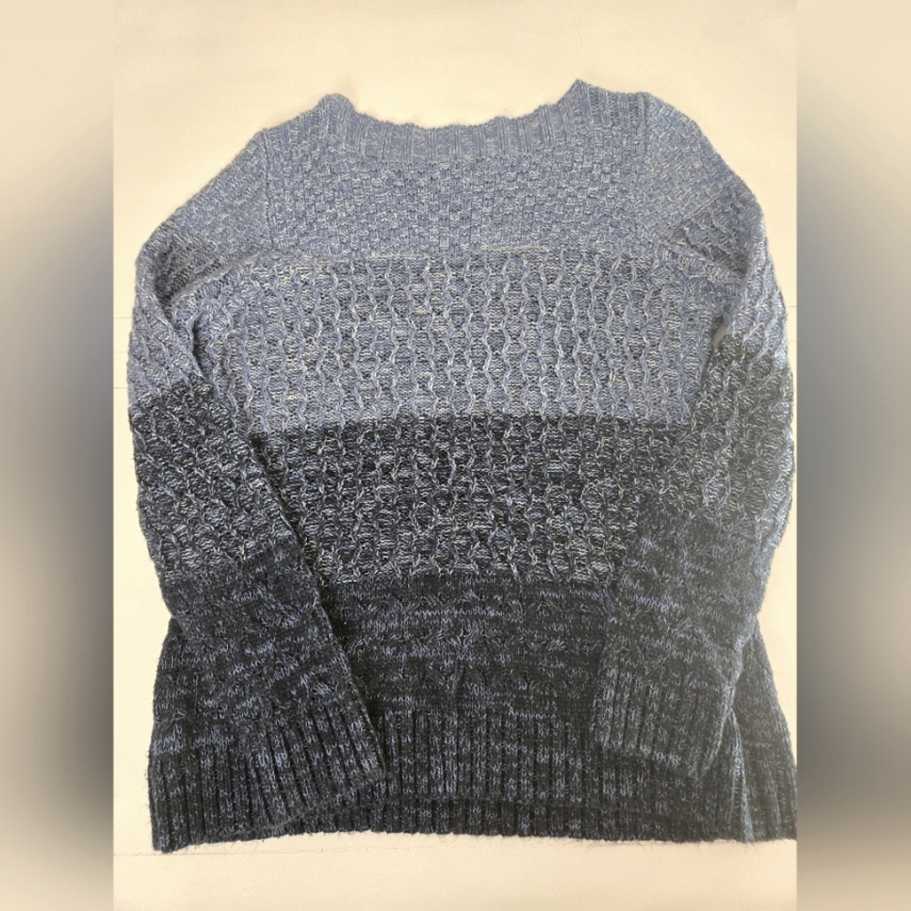 Croft & Barrow Boatneck Womens Boatneck Sweater Multi Blue colored Size XL